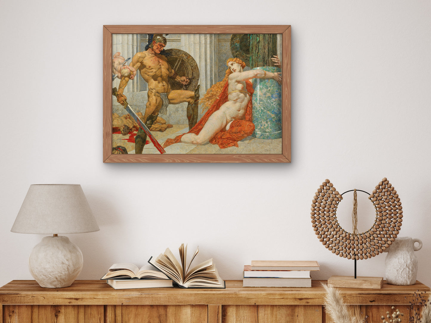 Menelaus Finds Helena by Alexander Rothaug, Wall Art Print, Fine Art Reproduction, Museum Quality Decor, Poster