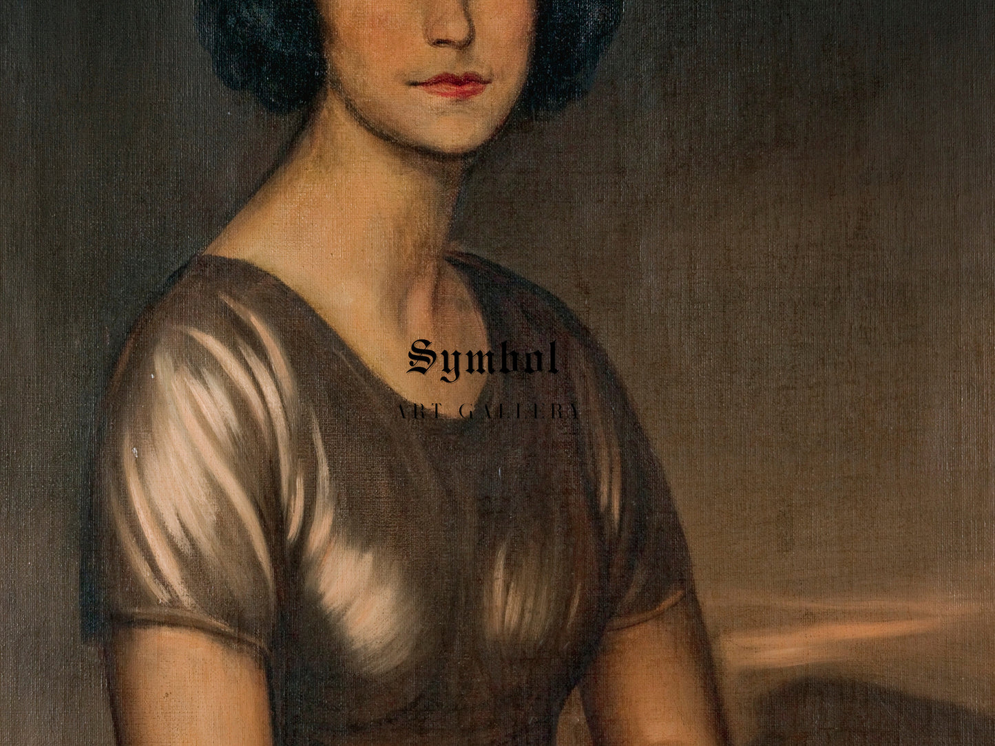 Portrait of a Young Lady by Julio Romero de Torres, Wall Art Print, Fine Art Reproduction, Museum Quality Decor, Poster