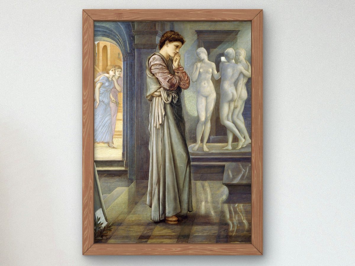 Pygmalion and the Image by Edward Burne Jones 1878, Wall Art Print, Fine Art Reproduction, Museum Quality Decor, Poster