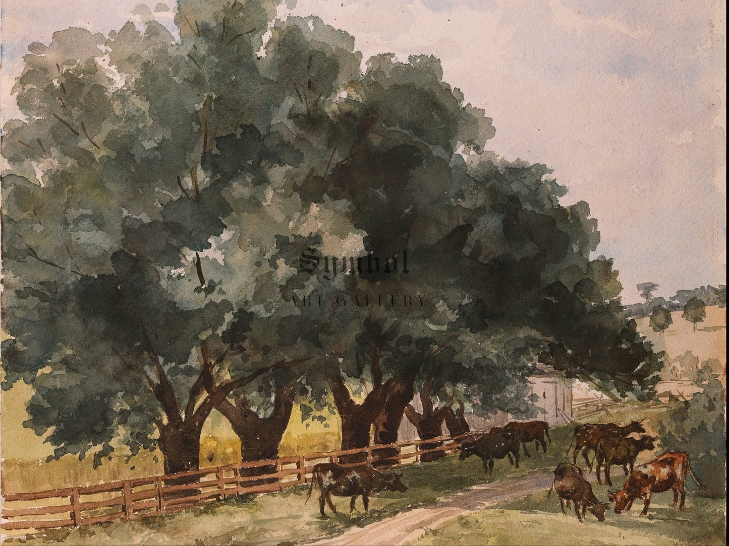 Richmond by Elizabeth Boott 1884, Wall Art Print, Fine Art Reproduction, Museum Quality Decor, Poster