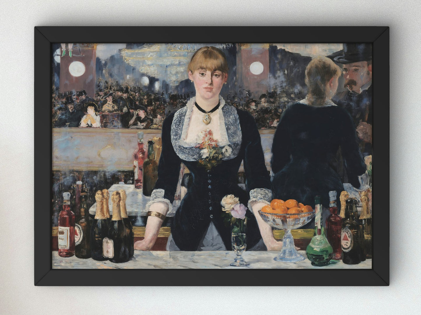 A Bar at the Folies Bergère by Édouard Manet 1882, Wall Art Print, Fine Art Reproduction, Museum Quality Decor, Poster