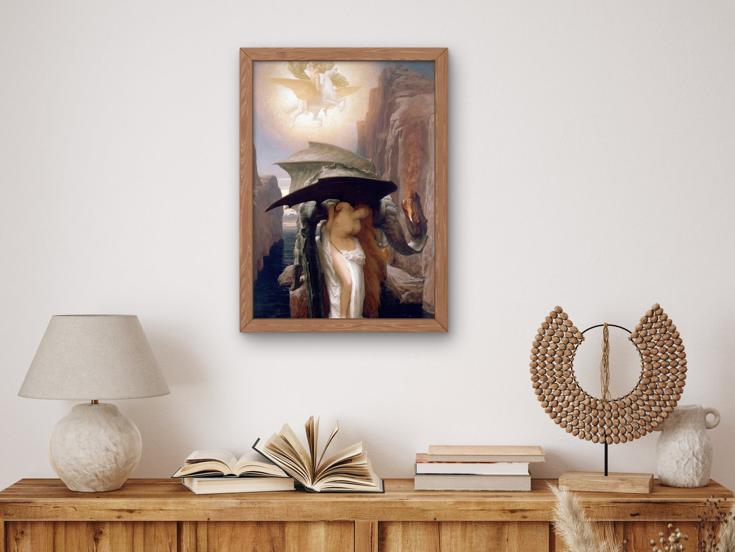 Perseus and Andromeda by Frederic Leighton 1891, Wall Art Print, Fine Art Reproduction, Museum Quality Decor, Poster