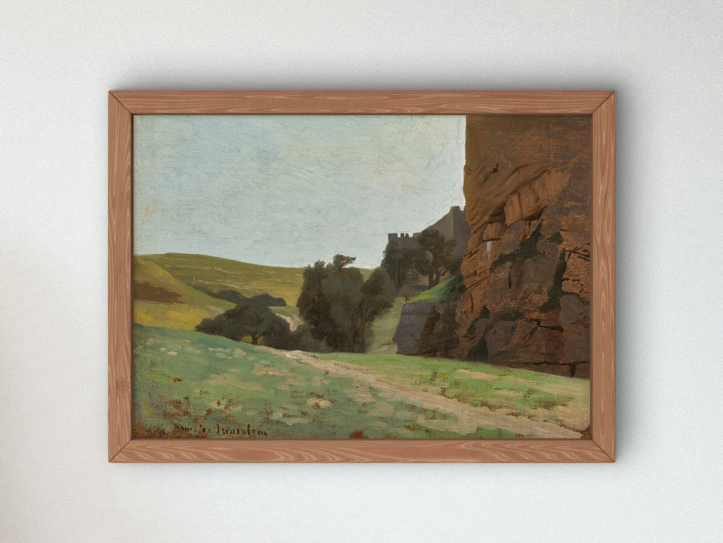 The Walls of Jerusalem by Jean Leon Gerome 1886, Wall Art Print, Fine Art Reproduction, Museum Quality Decor, Poster