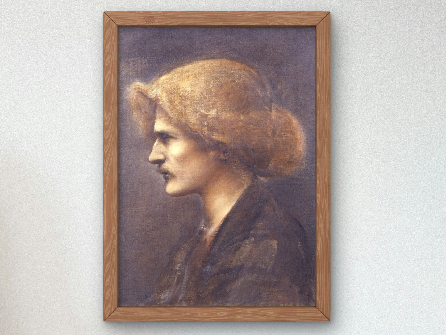 Portrait of Ignacy Jan Paderewski by Edward Burne Jones 1890, Wall Art Print, Fine Art Reproduction, Museum Quality Decor, Poster
