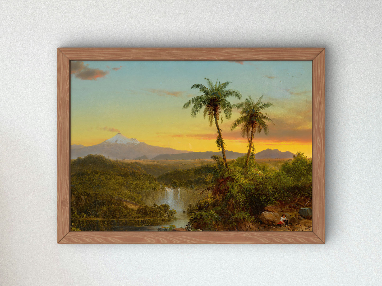 South American Landscape by Frederic Edwin Church 1857, Wall Art Print, Fine Art Reproduction, Museum Quality Decor, Poster
