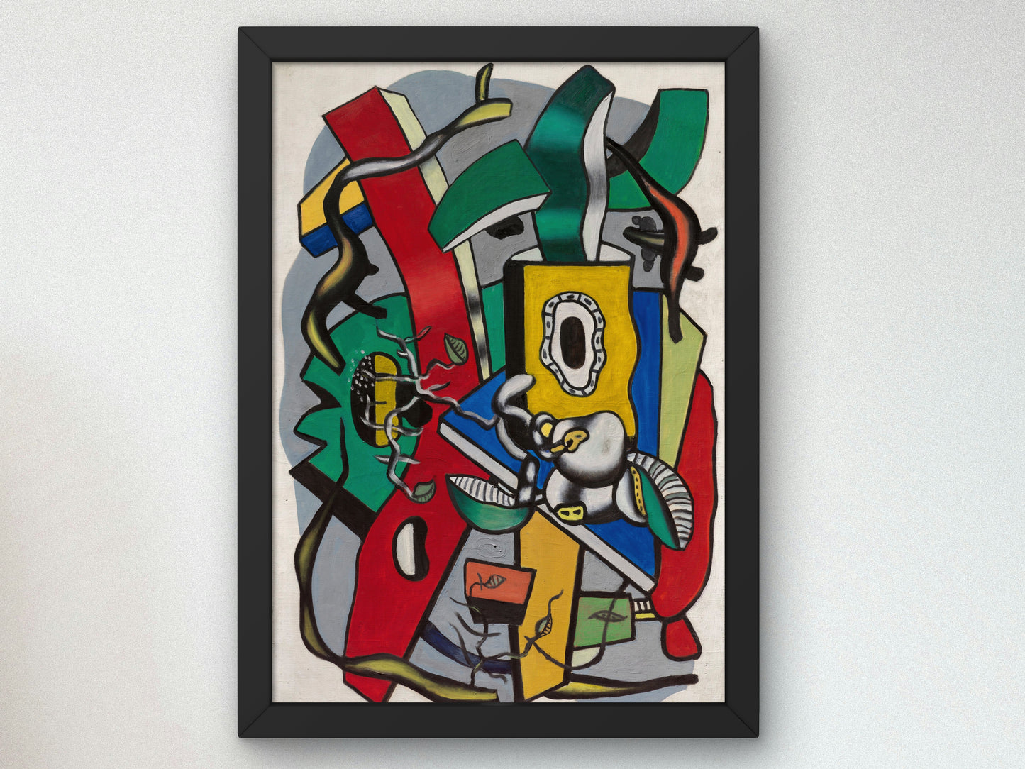 Large Still Life by Fernand Léger 1939, Wall Art Print, Fine Art Reproduction, Museum Quality Decor, Poster