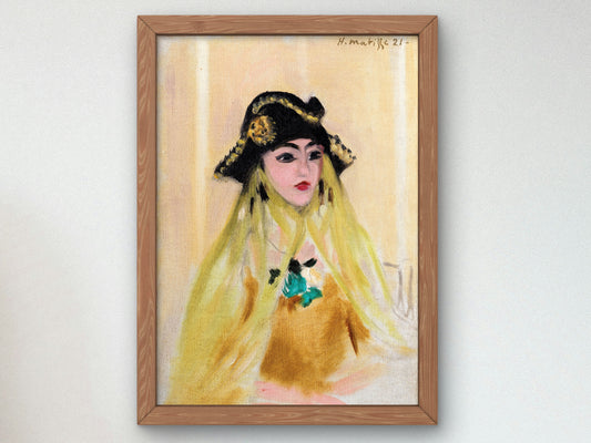 Ancilla by Henri Matisse 1921, Wall Art Print, Fine Art Reproduction, Museum Quality Decor, Poster