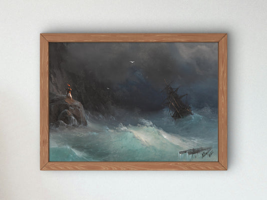 Clouds by Ivan Konstantinovich Aivazovsky 1865, Wall Art Print, Fine Art Reproduction, Museum Quality Decor, Poster