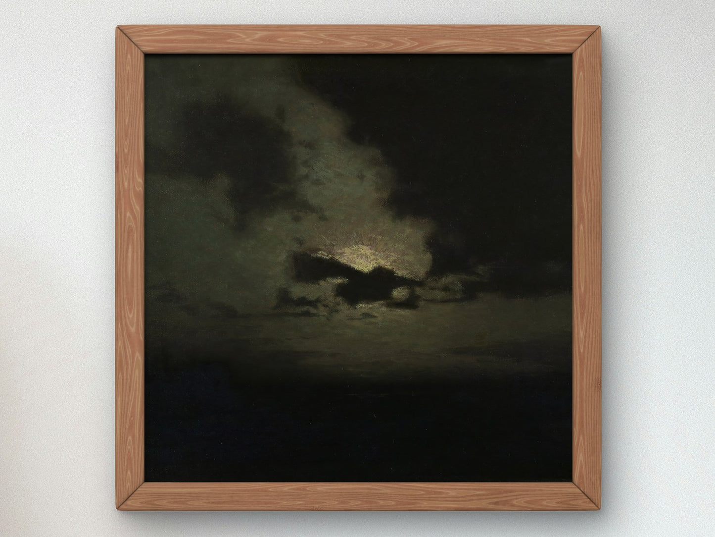 The Hidden Moon by Lovell Birge Harrison 1907, Wall Art Print, Fine Art Reproduction, Museum Quality Decor, Poster