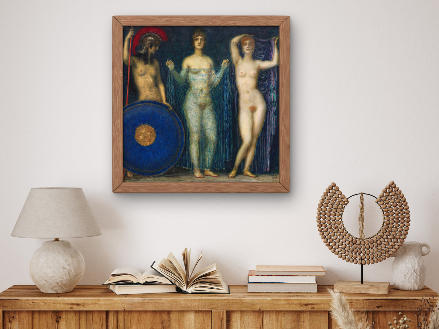 The Judgment of Paris by Franz von Stuck 1922, Wall Art Print, Fine Art Reproduction, Museum Quality Decor, Poster