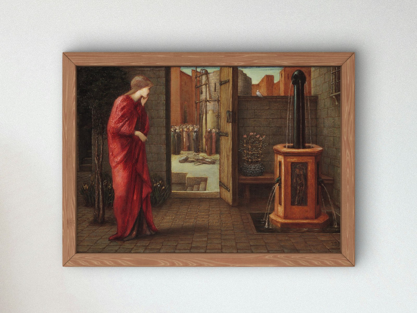 Danae Watching the Building of the Brazen Tower by Edward Burne Jones 1872, Wall Art Print, Fine Art Reproduction, Museum Quality Decor