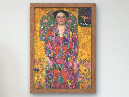 Portrait of Eugenia Primavesi by Gustav Klimt 1913, Wall Art Print, Fine Art Reproduction, Museum Quality Decor, Poster