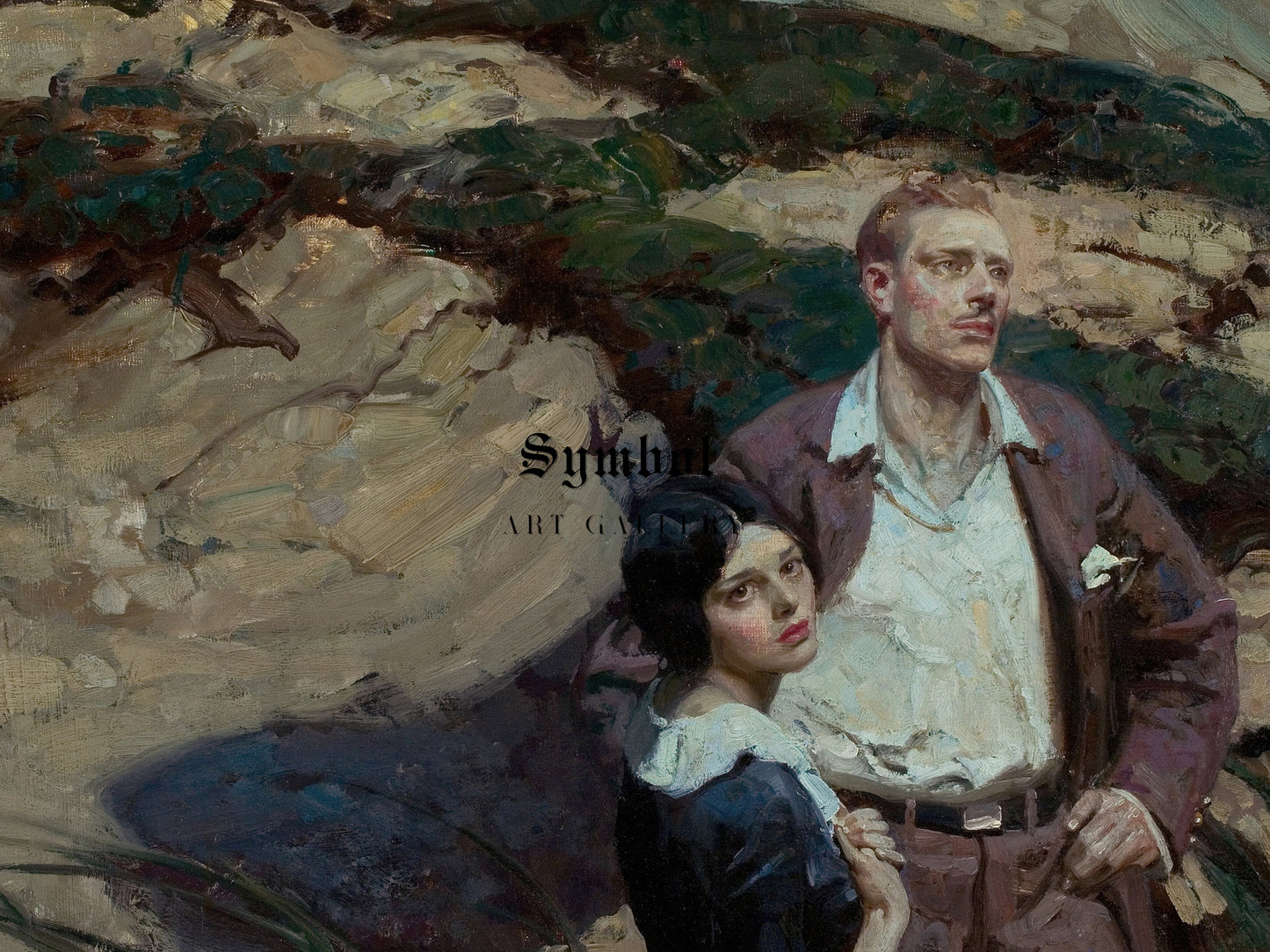 Gold Hands by Dean Cornwell 1923, Wall Art Print, Fine Art Reproduction, Museum Quality Decor, Poster
