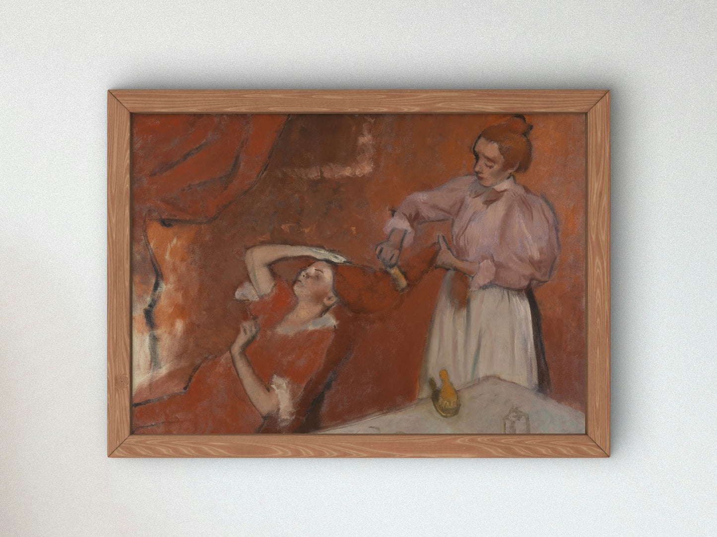 Combing the Hair by Edgar Degas 1896, Wall Art Print, Fine Art Reproduction, Museum Quality Decor, Poster