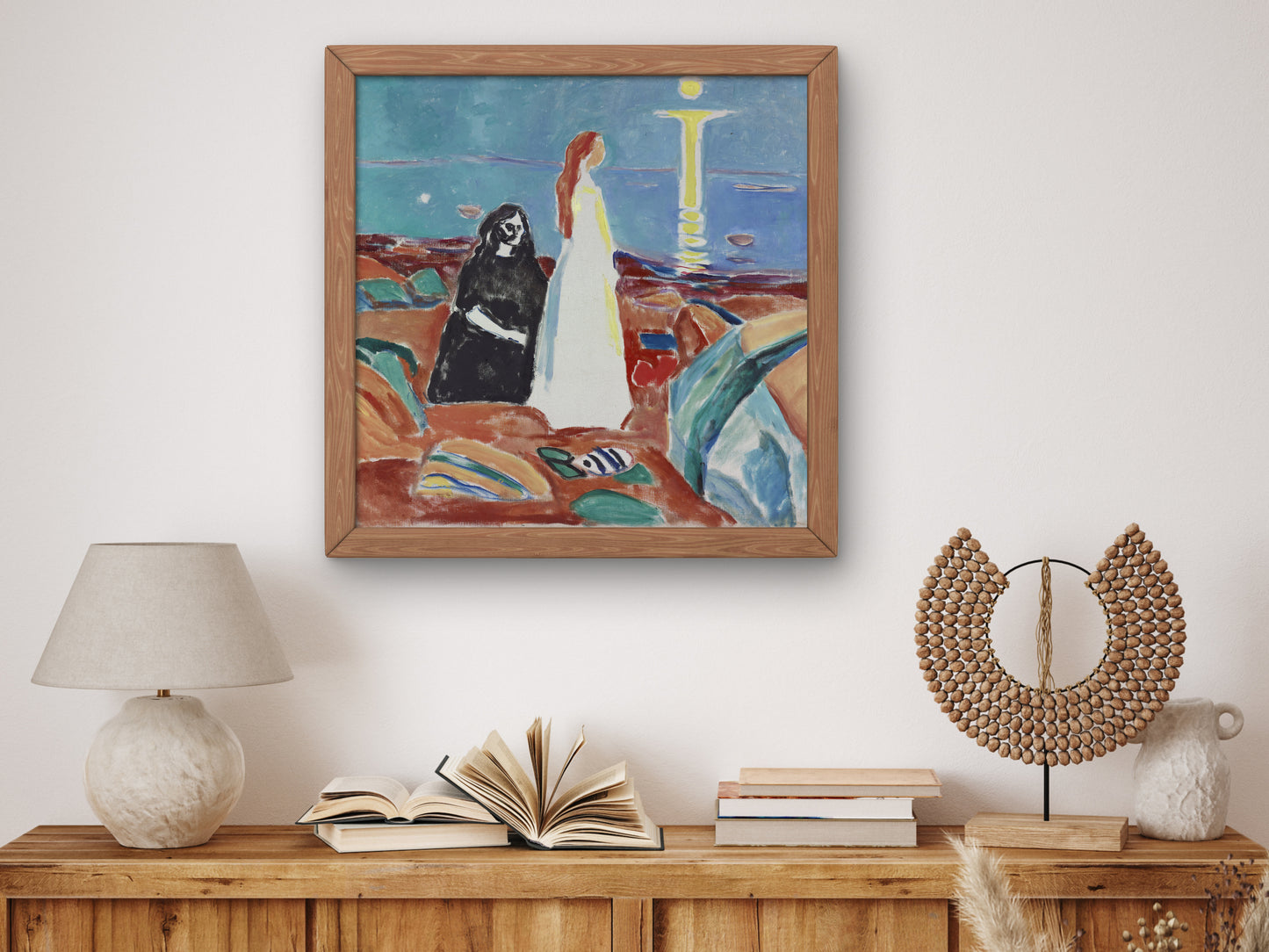 Two Women on the Shore by Edvard Munch 1933, Wall Art Print, Fine Art Reproduction, Museum Quality Decor, Poster