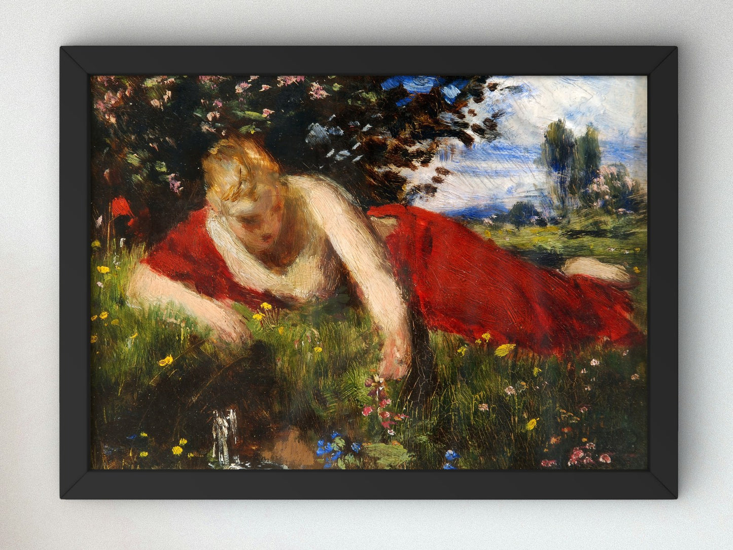 Spring by Pál Szinyei Merse 1879, Wall Art Print, Fine Art Reproduction, Museum Quality Decor, Poster