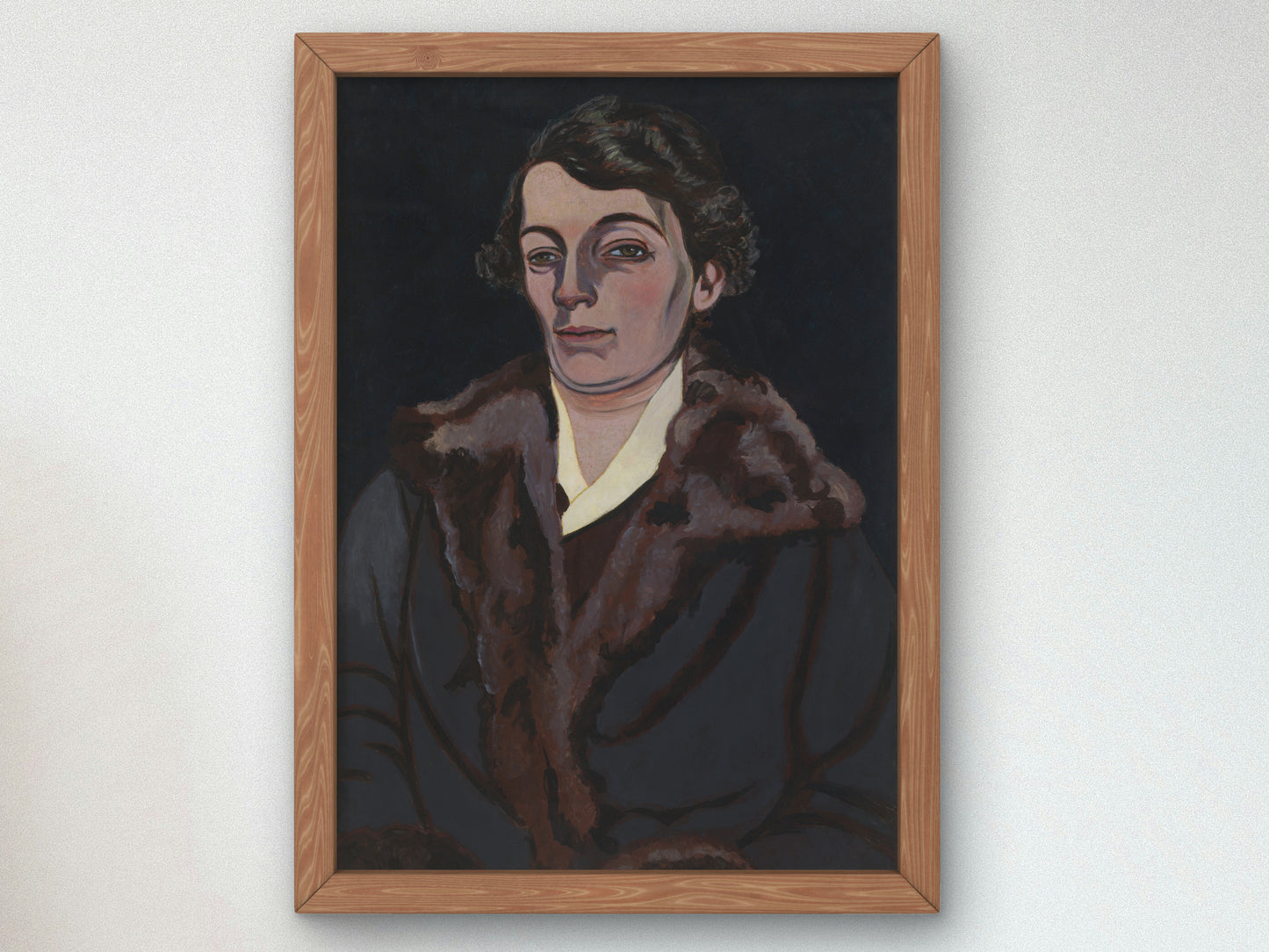 Portrait of Mrs. Storck Hertoghe by Léon Spilliaert 1925, Wall Art Print, Fine Art Reproduction, Museum Quality Decor, Poster
