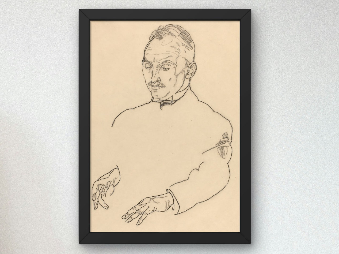 Dr. Koller by Egon Schiele 1918, Wall Art Print, Fine Art Reproduction, Museum Quality Decor, Poster