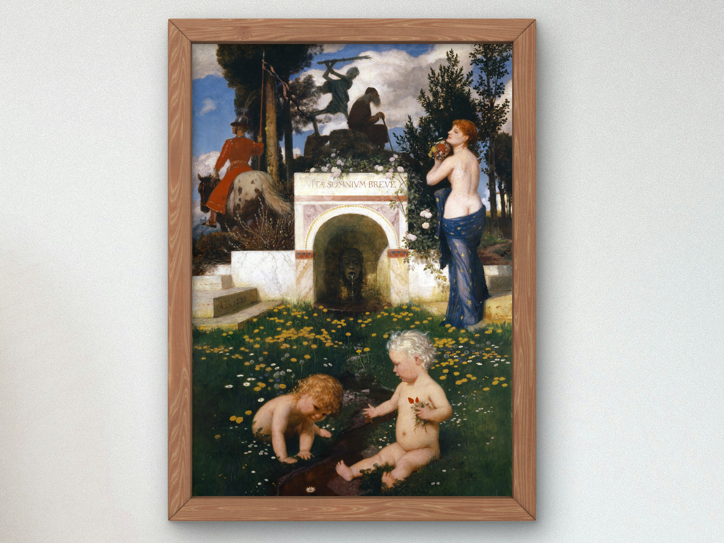 Life a Short Dream by Arnold Böcklin 1888, Wall Art Print, Fine Art Reproduction, Museum Quality Decor, Poster