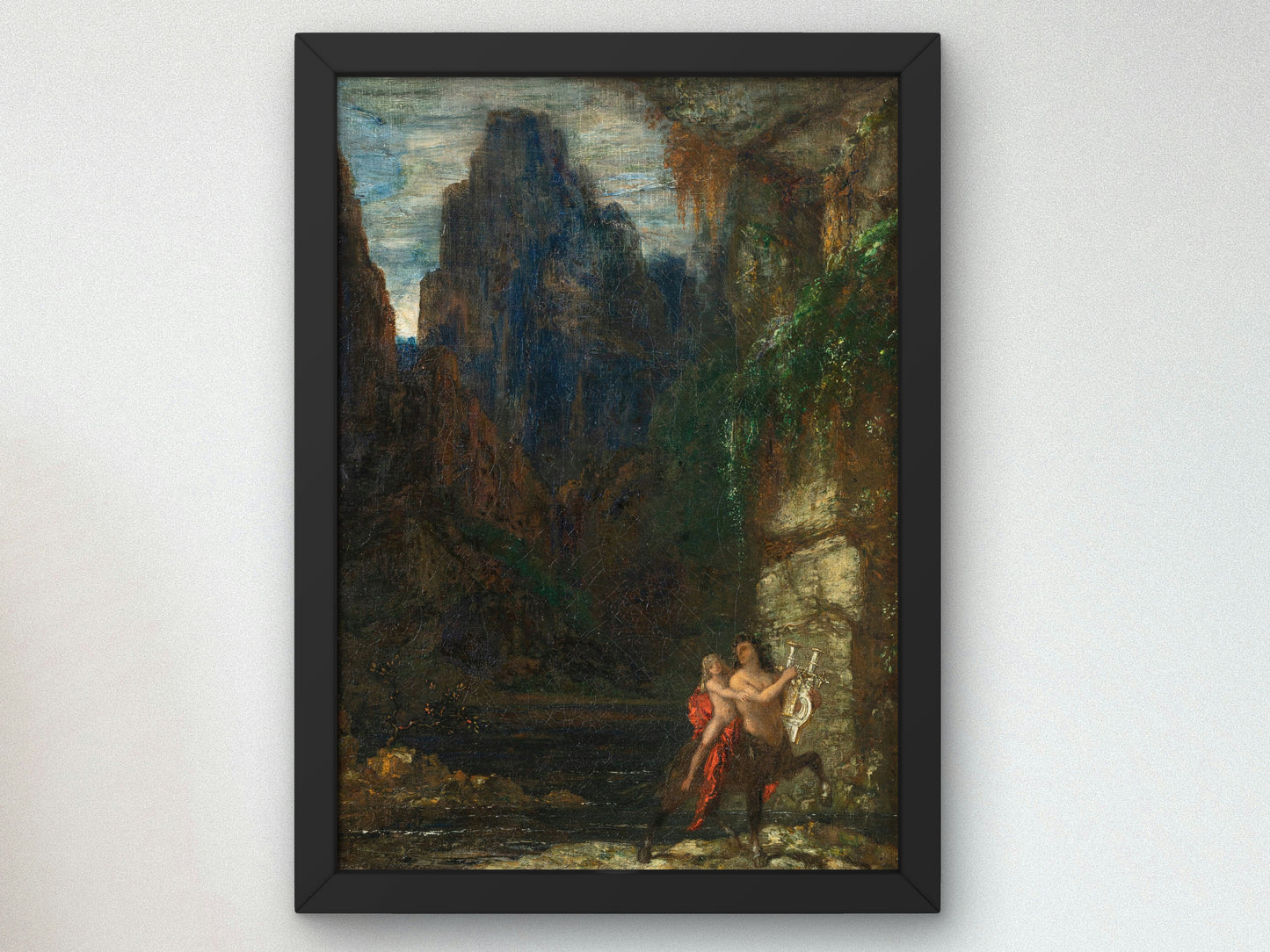 The Education of Achilles by Gustave Moreau 1884, Wall Art Print, Fine Art Reproduction, Museum Quality Decor, Poster