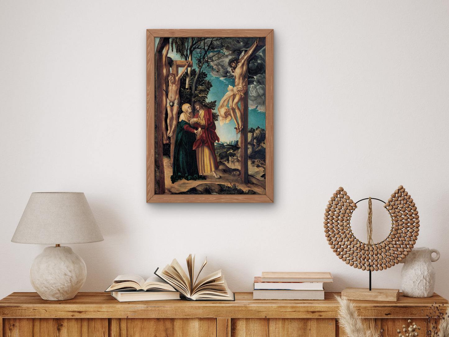 The Lamentation of Christ by Lucas Cranach the Elder 1503, Wall Art Print, Fine Art Reproduction, Museum Quality Decor, Poster