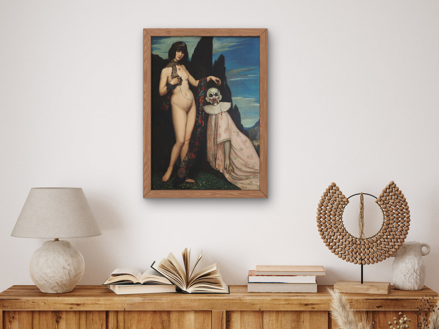 The Woman and the Puppet by Ángel Zárraga 1909, Wall Art Print, Fine Art Reproduction, Museum Quality Decor, Poster