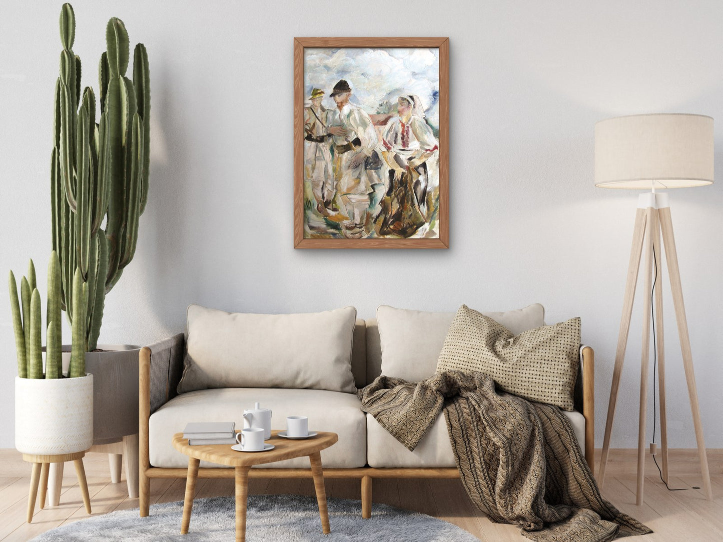 Peasants at the Fair by Elena Popea, Wall Art Print, Fine Art Reproduction, Museum Quality Decor, Poster