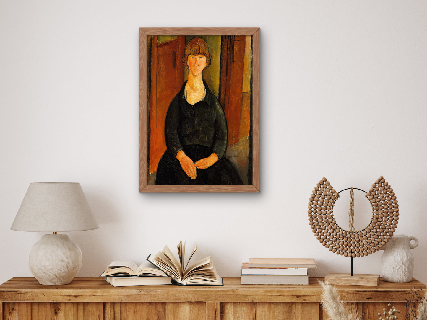 Flower Vendor by Amedeo Modigliani 1919, Wall Art Print, Fine Art Reproduction, Museum Quality Decor, Poster