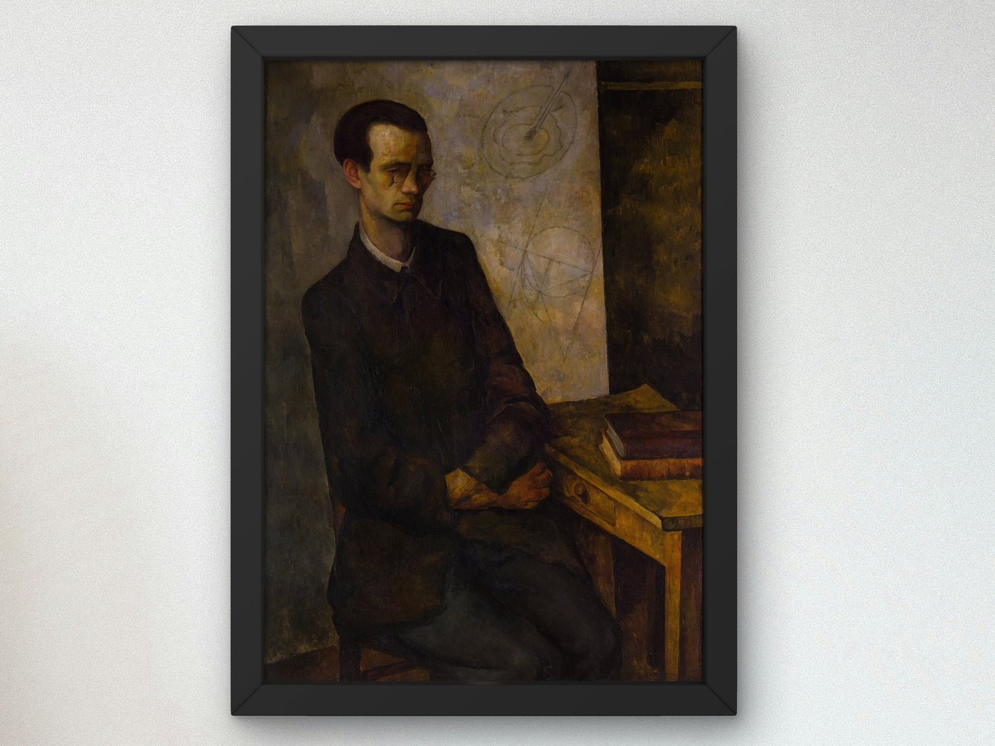 The Mathematician by Diego Rivera 1919, Wall Art Print, Fine Art Reproduction, Museum Quality Decor, Poster