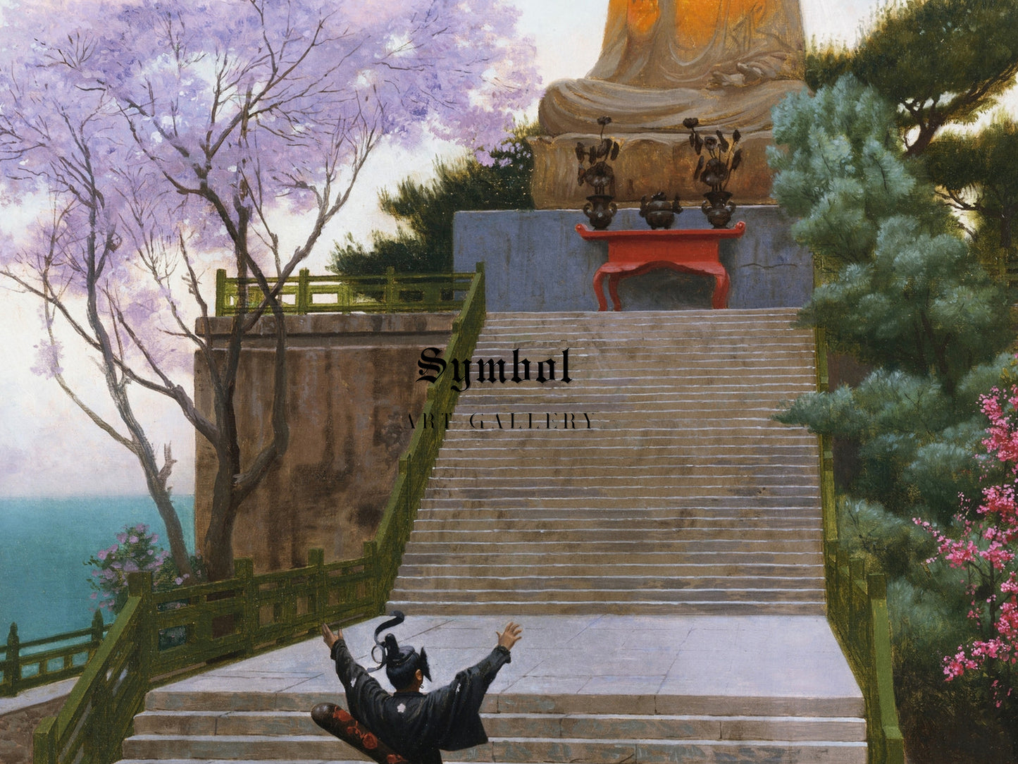 Japanese Imploring a Deity by Jean Léon Gérôme, Wall Art Print, Fine Art Reproduction, Museum Quality Decor, Poster