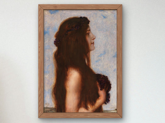 Spring by Franz von Stuck 1900, Wall Art Print, Fine Art Reproduction, Museum Quality Decor, Poster