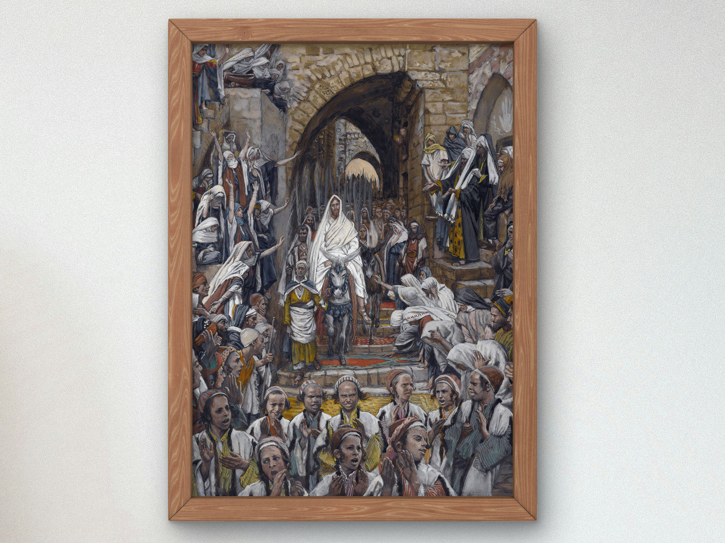 The Procession in the Streets of Jerusalem by James Tissot 1886, Wall Art Print, Fine Art Reproduction, Museum Quality Decor, Poster