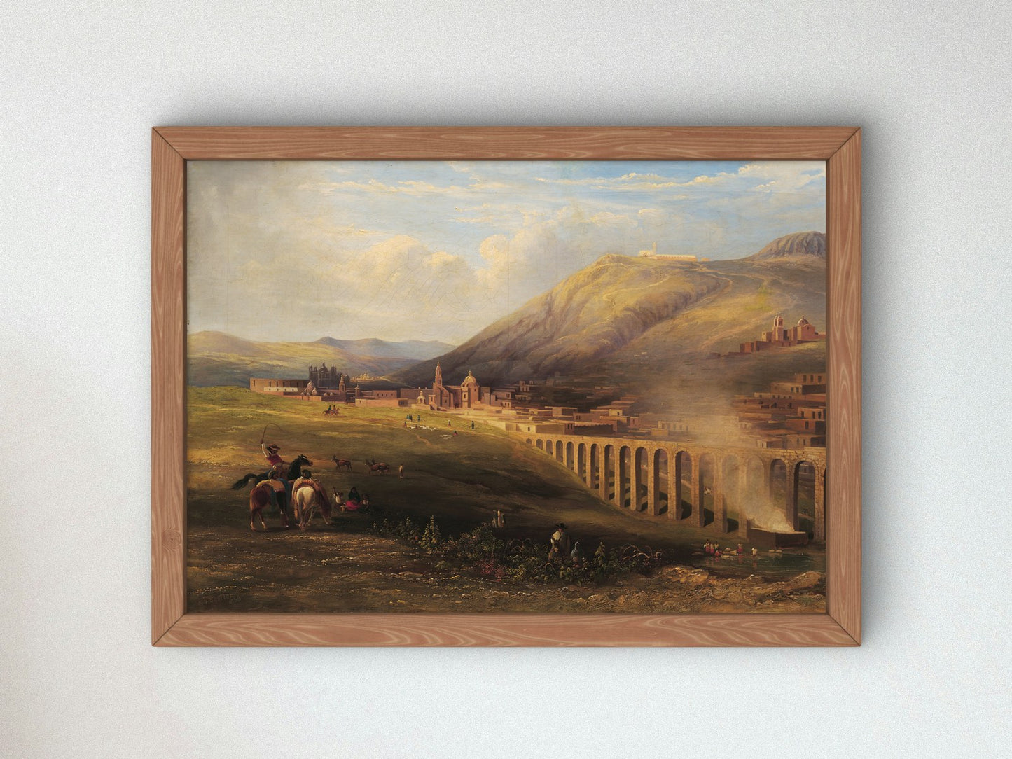 Vista de Zacatecas by Daniel Thomas Egerton 1832, Wall Art Print, Fine Art Reproduction, Museum Quality Decor, Poster