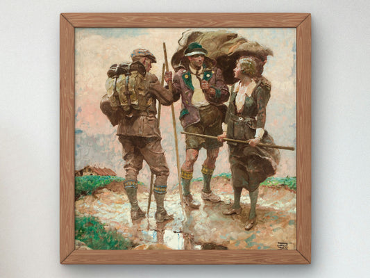 The Bridge by Dean Cornwell 1921, Wall Art Print, Fine Art Reproduction, Museum Quality Decor, Poster