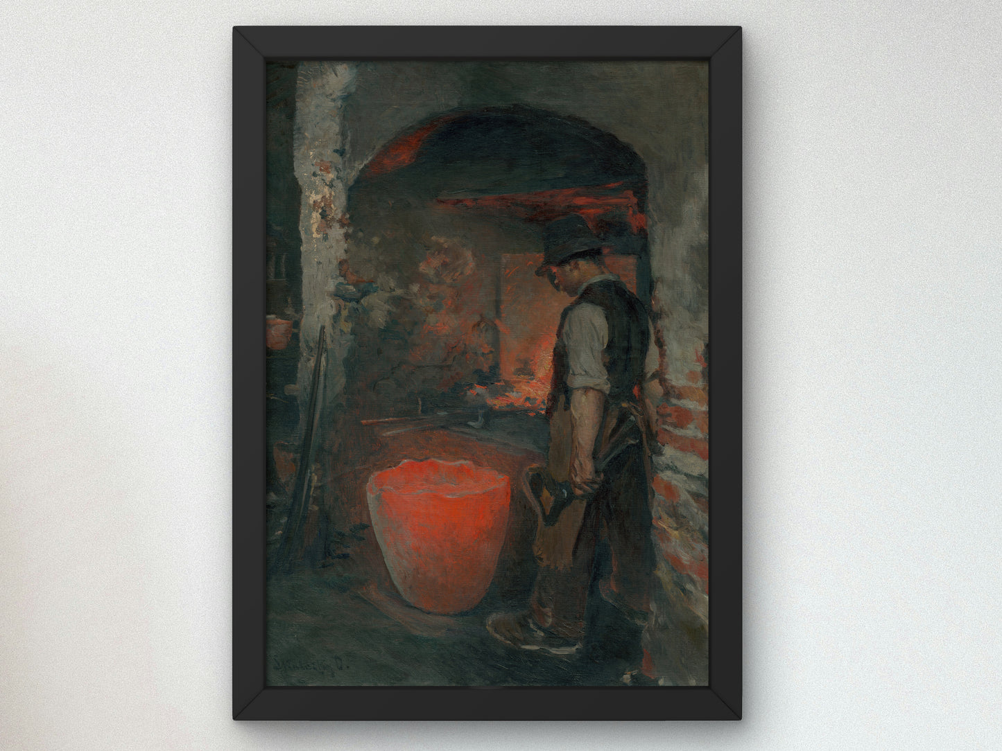 Study of a Standing Hammersmith by Dominik Skutecký 1907, Wall Art Print, Fine Art Reproduction, Museum Quality Decor, Poster