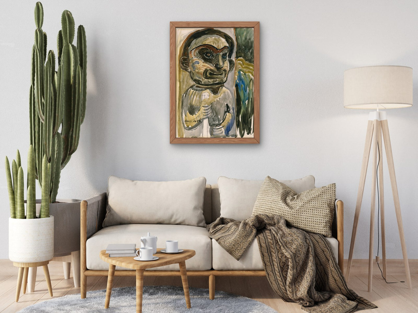 Terrible Totem by Emily Carr 1928, Wall Art Print, Fine Art Reproduction, Museum Quality Decor, Poster