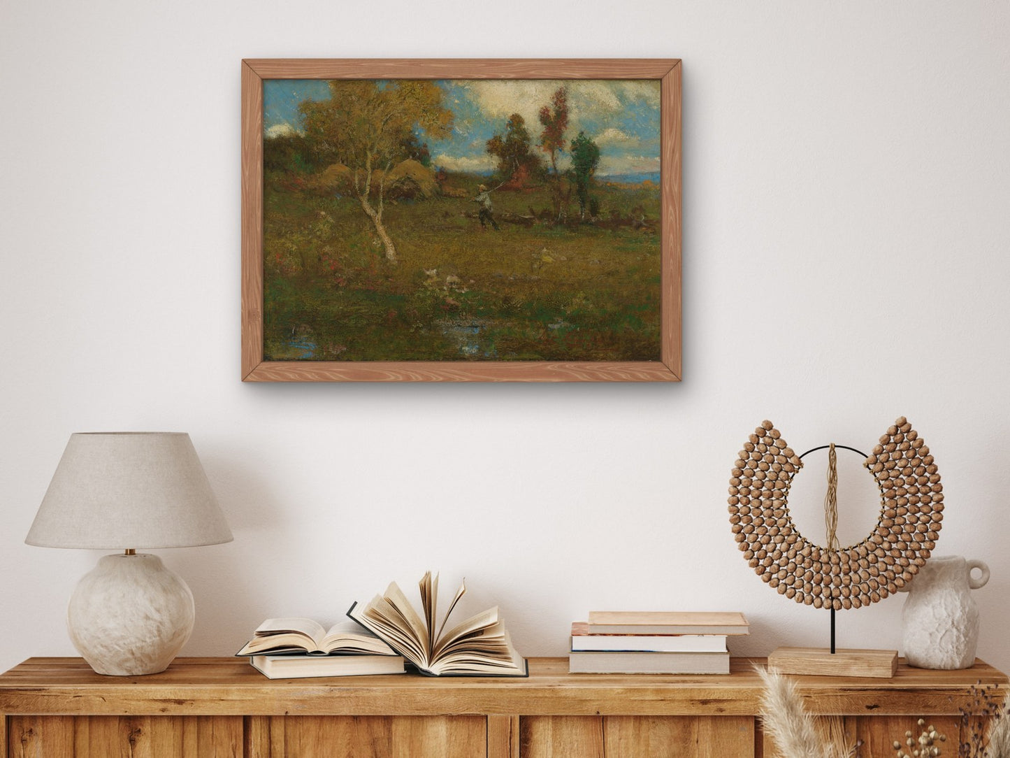 Return from the Farm by Elliott Daingerfield 1917, Wall Art Print, Fine Art Reproduction, Museum Quality Decor, Poster