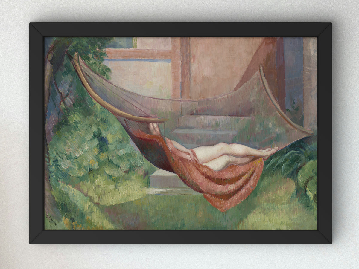 Woman in the Hammock by Ángel Zárraga, Wall Art Print, Fine Art Reproduction, Museum Quality Decor, Poster