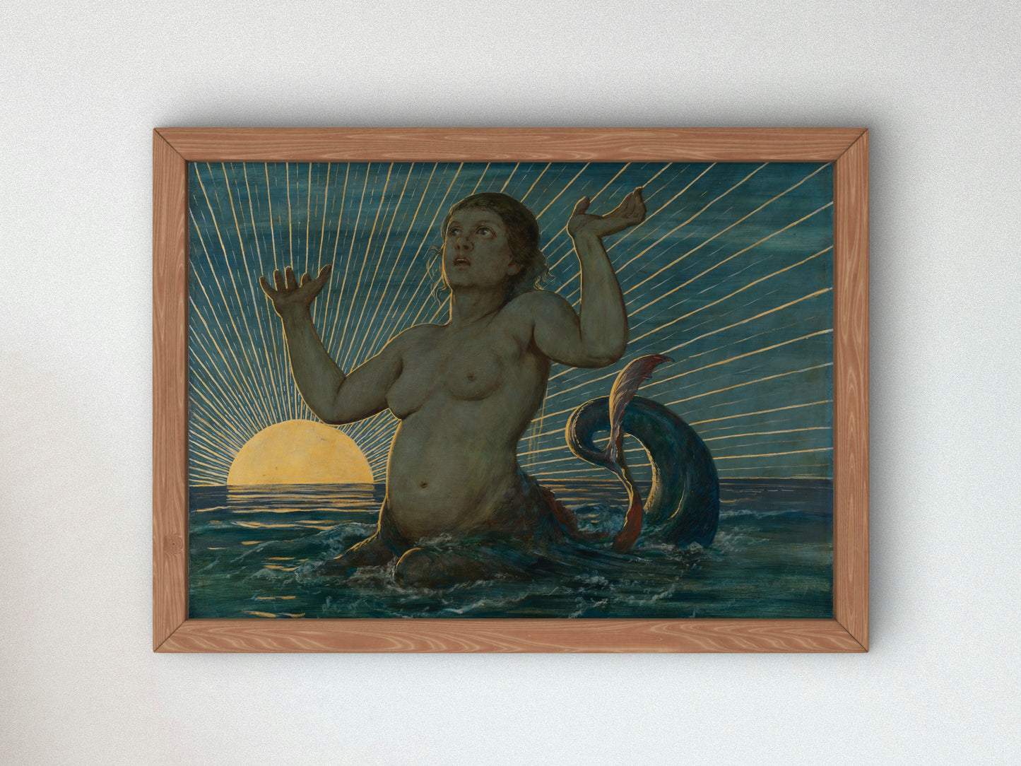 Awakening of the Sea by Hans Thoma 1893, Wall Art Print, Fine Art Reproduction, Museum Quality Decor, Poster
