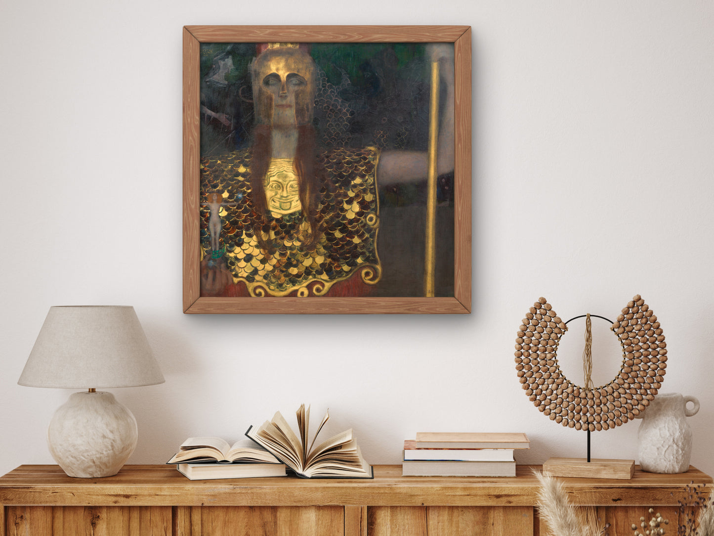 Pallas Athene by Gustav Klimt 1898, Wall Art Print, Fine Art Reproduction, Museum Quality Decor, Poster