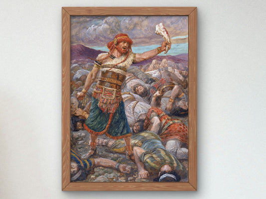 Samson Slays a Thousand Men by James Tissot 1896, Wall Art Print, Fine Art Reproduction, Museum Quality Decor, Poster