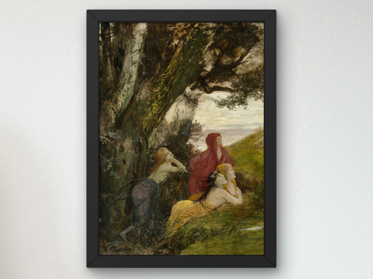 Dryads by Arnold Böcklin 1897, Wall Art Print, Fine Art Reproduction, Museum Quality Decor, Poster