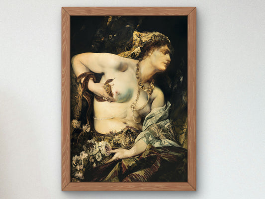 The Death of Cleopatra by Hans Makart 1875, Wall Art Print, Fine Art Reproduction, Museum Quality Decor, Poster