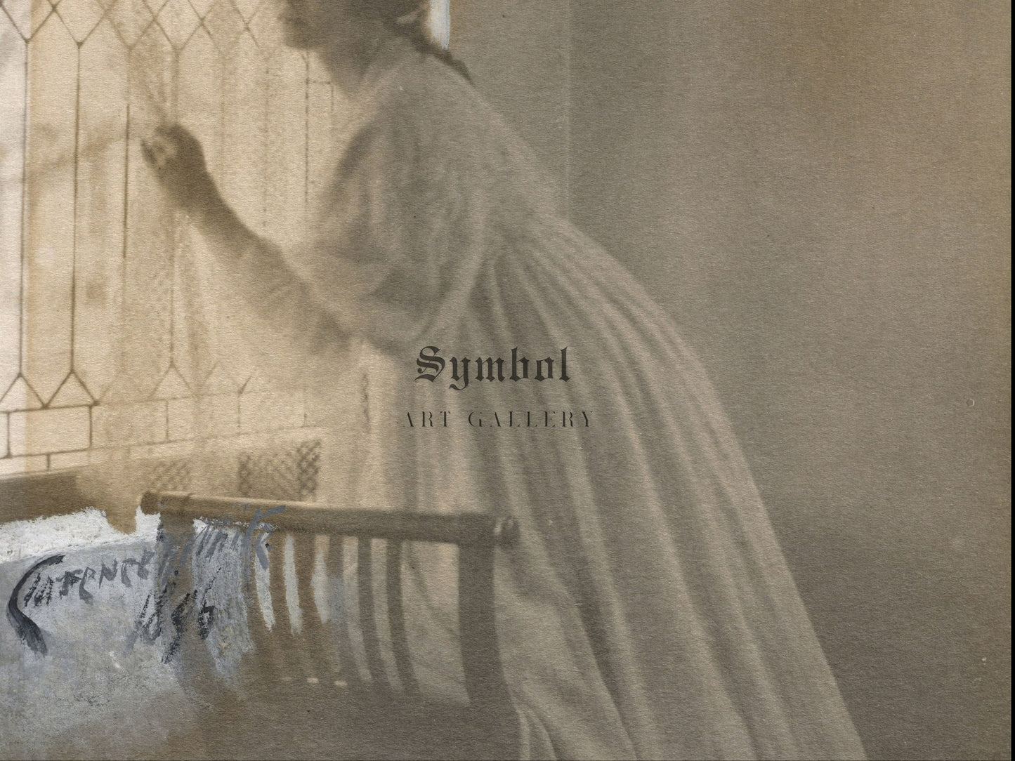 At the Window by Clarence H. White 1896, Wall Art Print, Fine Art Reproduction, Museum Quality Decor, Poster