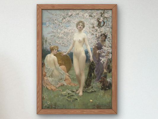 The Judgment of Paris by Solomon Joseph Solomon 1891, Wall Art Print, Fine Art Reproduction, Museum Quality Decor, Poster