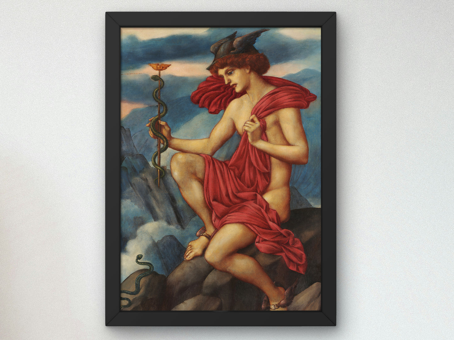 Mercury by Evelyn De Morgan 1910, Wall Art Print, Fine Art Reproduction, Museum Quality Decor, Poster