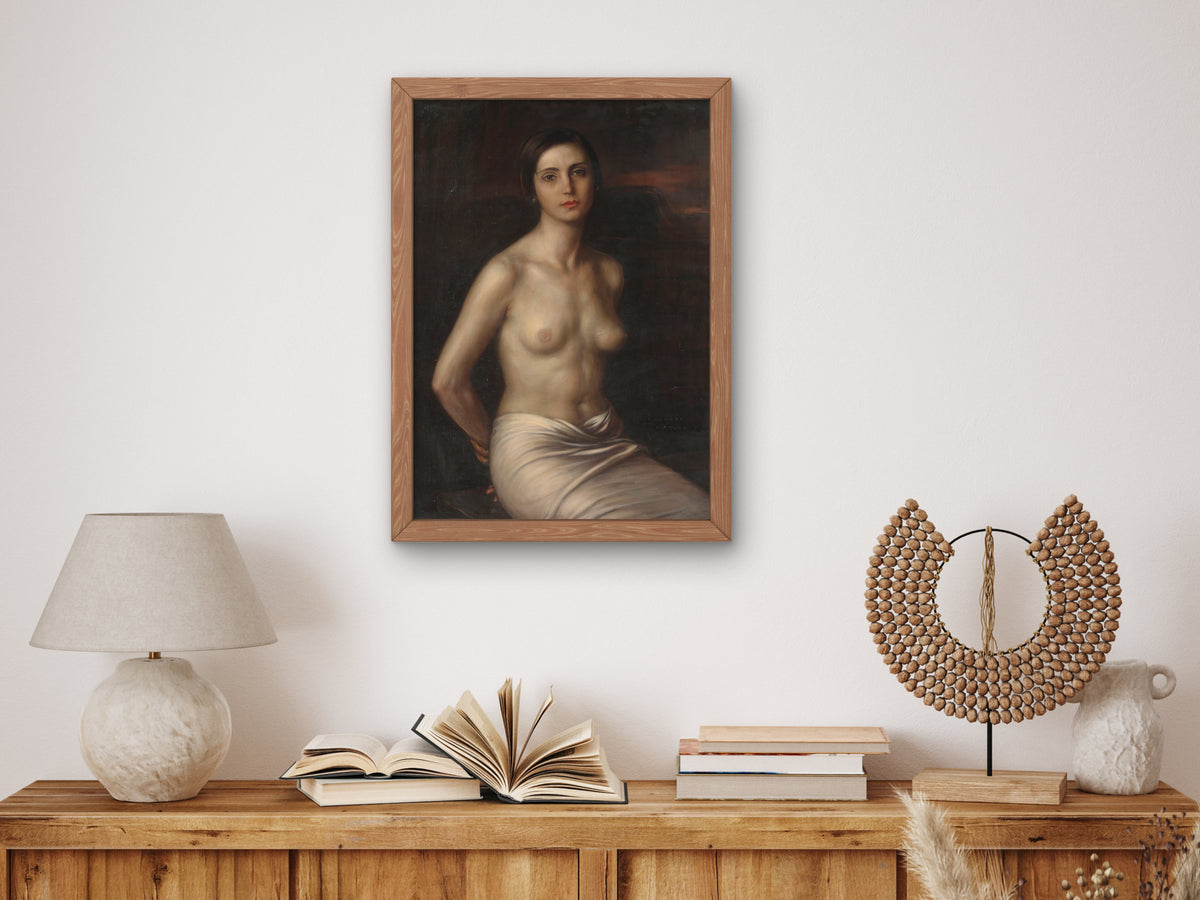 The Slave by Julio Romero de Torres 1925, Wall Art Print, Fine Art Reproduction, Museum Quality Decor, Poster