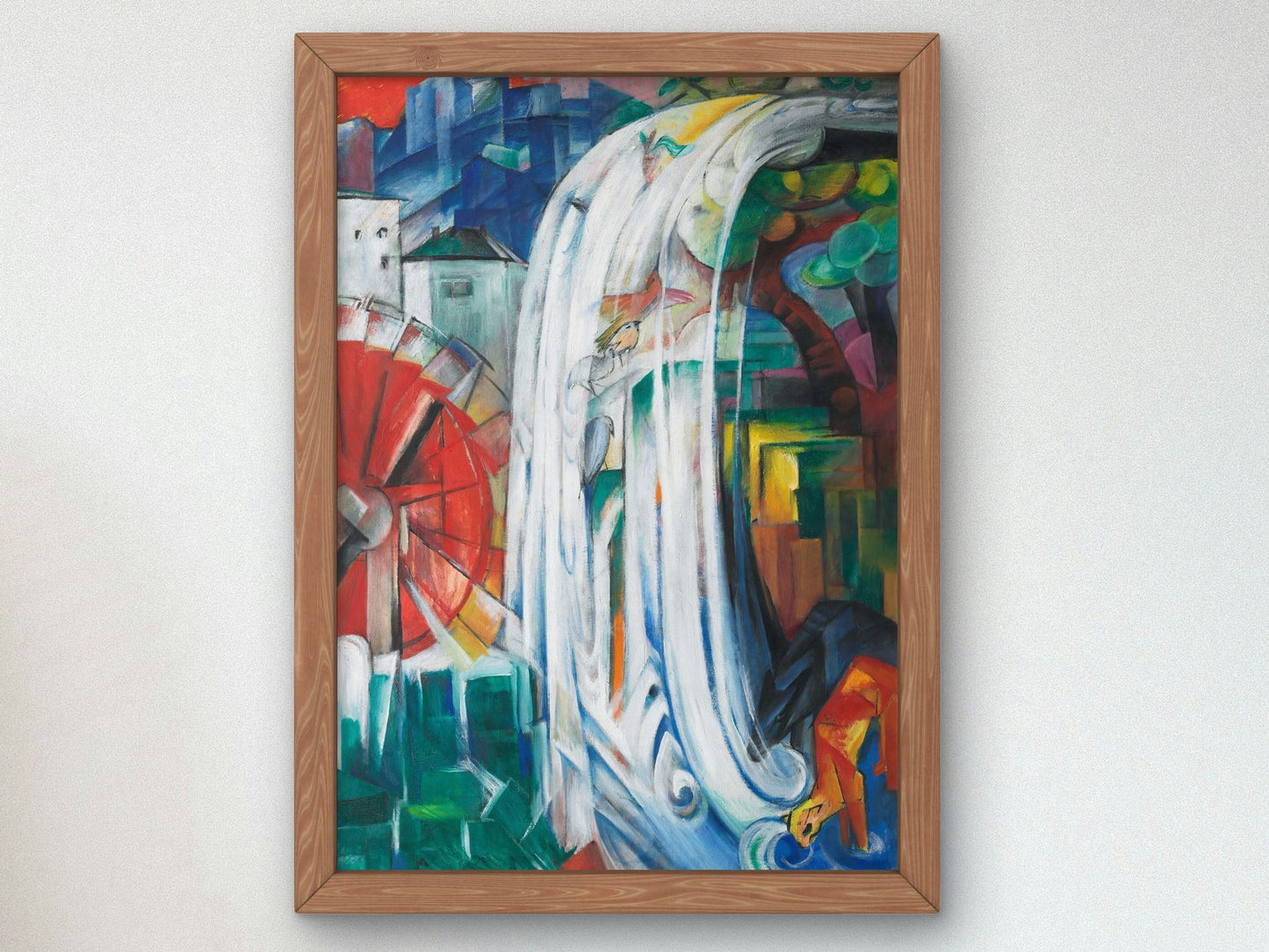 The Bewitched Mill by Franz Marc 1913, Wall Art Print, Fine Art Reproduction, Museum Quality Decor, Poster