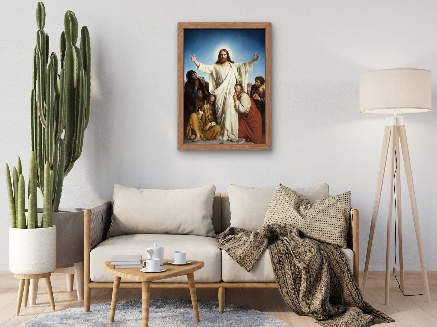 Christus Consolator by Carl Bloch 1881, Wall Art Print, Fine Art Reproduction, Museum Quality Decor, Poster