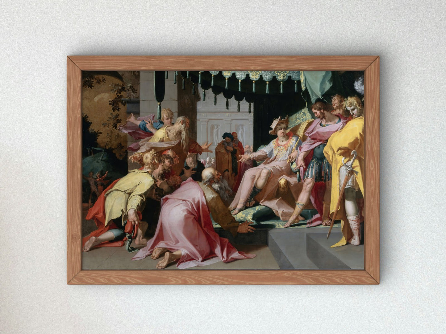 Joseph and His Brothers by Abraham Bloemaert 1595, Wall Art Print, Fine Art Reproduction, Museum Quality Decor, Poster